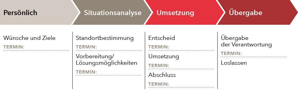 grafische Darstellung des Nachfolgeprozesses